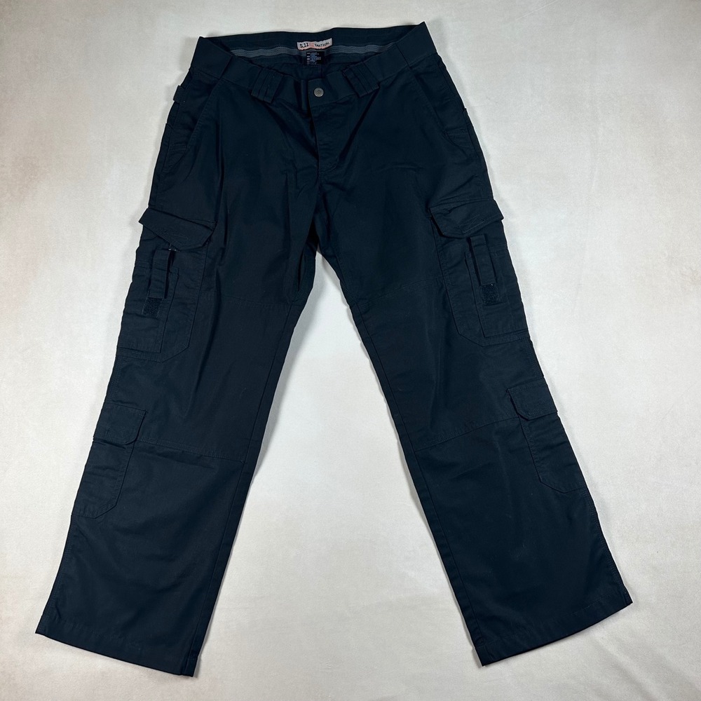 5.11 Tactical Women's 16 Regular Black Cargo Pants Duty Utility Work Straight